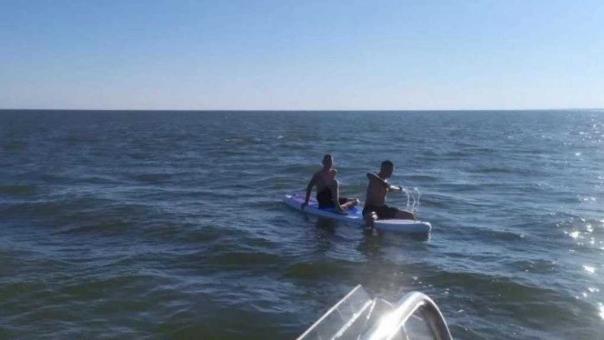 Отдых на сапе едва не закончился бедой на Новосибирском водохранилище