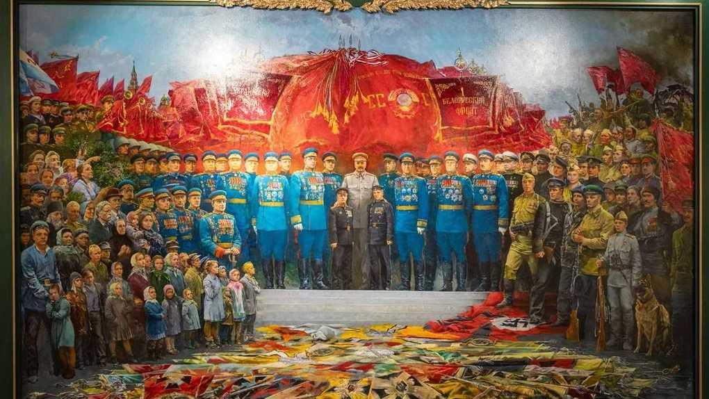 Омское землячество помогло создать масштабное полотно о Великой Победе