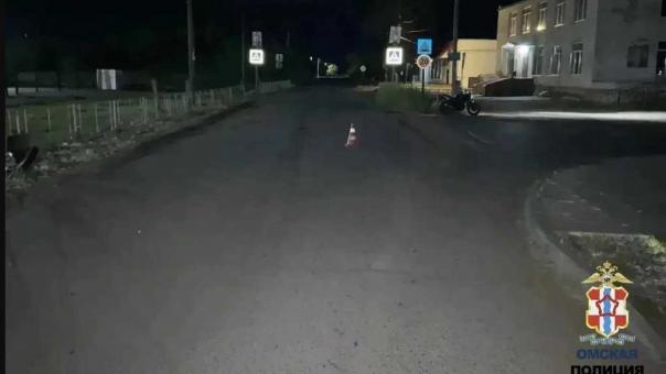В Омской области машина протаранила мотоцикл с двумя детьми