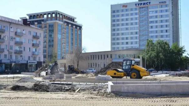 Для будущего шара «Держава» в центре Омска уже залили бетонное основание
