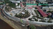 Масштабные работы в Омской крепости показали с высоты птичьего полёта