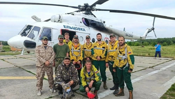 Омские авиапожарные продолжают тушить лесные пожары в Томской области