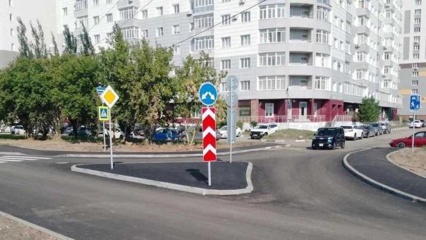 В Омске обустроили новую транспортную развязку