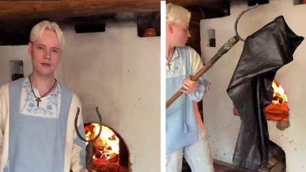 SHAMAN сжёг свои знаменитые кожаные штаны в русской печи