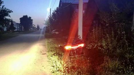 В Тюкалинске в аварии погиб водитель квадроцикла
