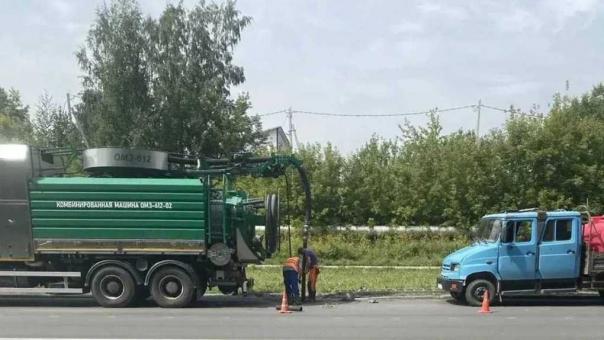«Предотвращая подтопления»: почти километр ливневой канализации очистили в Новосибирске