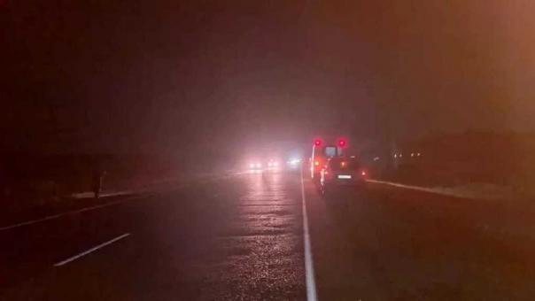 В Калачинском районе из-за тумана фура сбила пешехода