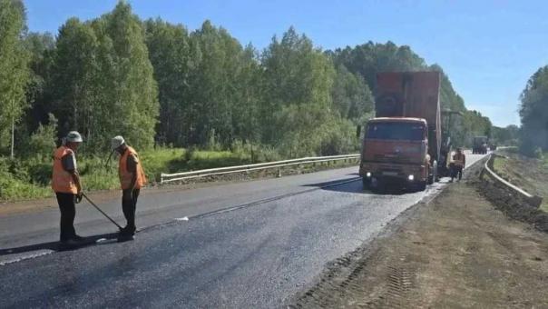 В Омской области завершается ремонт дороги Тара – Усть-Ишим
