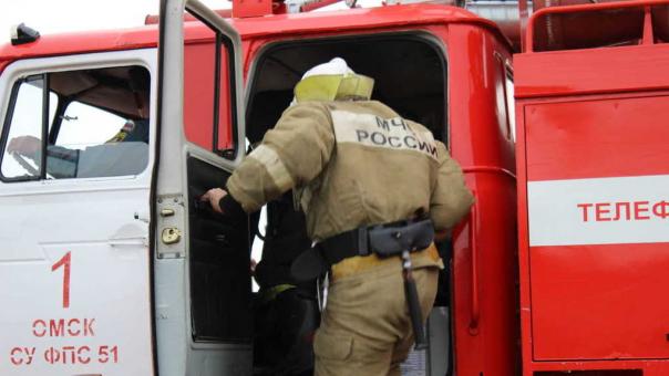 В Омске полностью сгорел частный дом