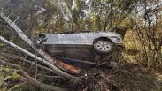 В Новосибирской области водитель без прав погиб, съехав в кювет на Toyota