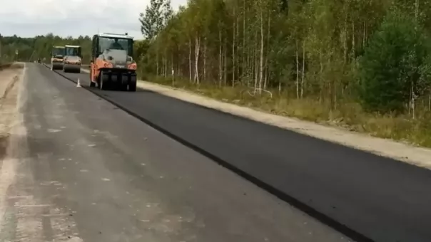 На трассе Тара — Усть-Ишим продолжается ремонт участка дороги