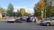 Возле НГПУ: На Выборной в Новосибирске мотоциклист погиб в ДТП с Hyundai