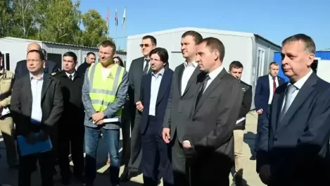 Хоценко и Козлов оценили ход строительства Красногорского гидроузла под Омском
