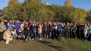 Новосибирцы вышли на городской субботник