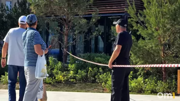 В сквере «Сердце Омска» временно закрыли детскую горку