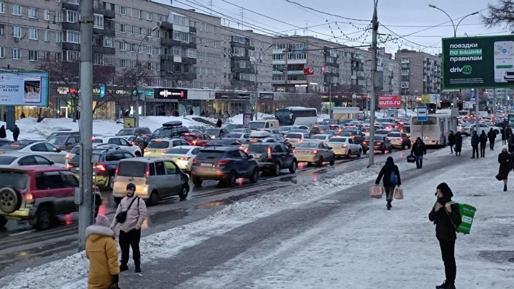 В мэрии назвали причину 10-балльной пробки в Новосибирске