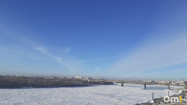 В Иртыш вернулась знаменитая полынья у Ленинградского моста в Омске