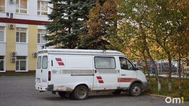 В Омске загорелась машина скорой помощи