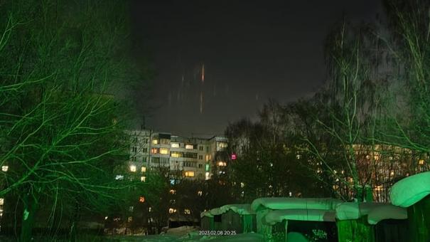 Световые столбы увидели жители Ключ-Камышенского плато
