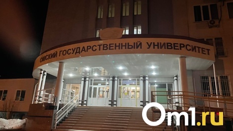 С фасада второго корпуса ОмГУ демонтировали эмблему вуза с «неправильным» флагом