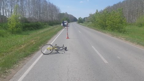 В лесной зоне под Омском мальчик на велосипеде попал под машину