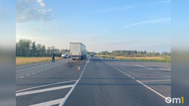 На трассе Тюмень — Омск произошла смертельная авария с КамАЗом