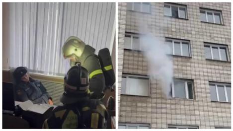Двух сотрудников спасли из здания ГУ МЧС — что там произошло?