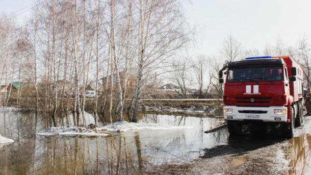 Омские сёла и деревни начало подтапливать
