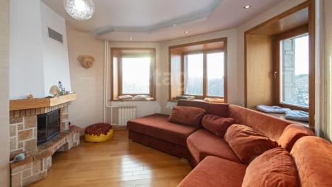 За 45 млн рублей в Академгородке продают двухэтажную квартиру с камином и сауной