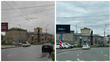 Новосибирцы массово нарушают правила парковки на площади К. Маркса