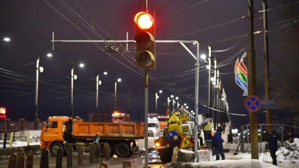 На мосту у Телецентра запускают реверсивное движение