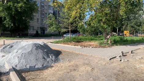 В Новосибирске показали, как благоустраивают сквер «Радуга» на левом берегу