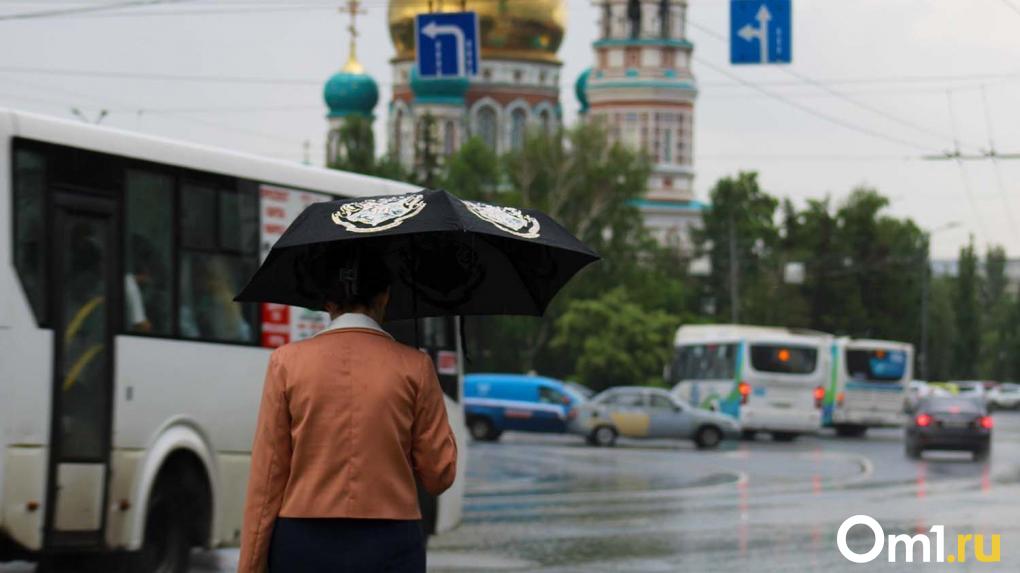 Центральные улицы затопило: фоторепортаж с первого омского ливня