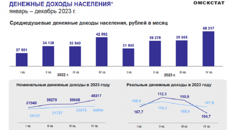 Соцвыплаты и прибыль от бизнеса: статистики рассказали, из чего состоит доход омичей
