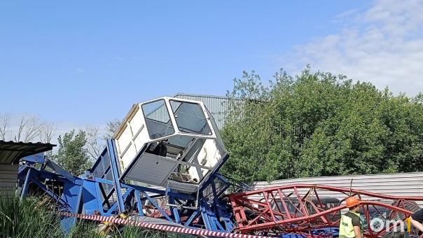 Появились подробности падения крана на стройплощадке ЖК «Европейский берег» в Новосибирске
