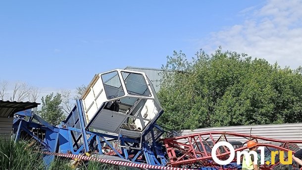 Появились подробности падения крана на стройплощадке ЖК «Европейский берег» в Новосибирске