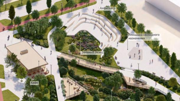 В Омске началось благоустройство «Парка Драверта»