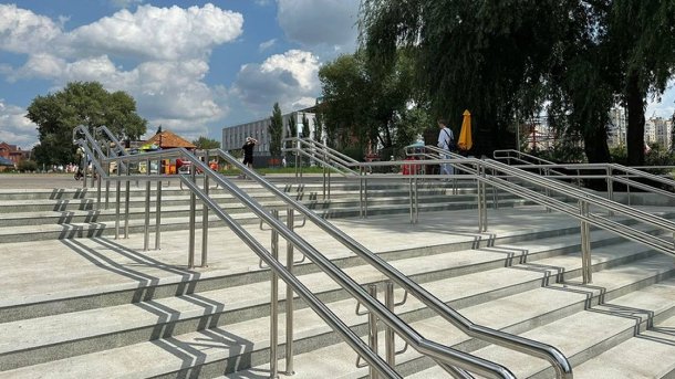 В Омске завершается благоустройство парка культуры и отдыха «Зелёный остров»