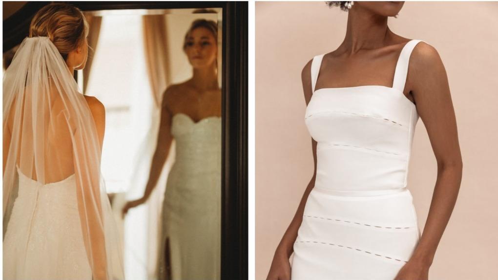 Струящееся платье или костюм: стилист рассказала, какие наряды для невест будут в тренде в 2024 году