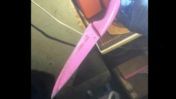 Омичка пыталась уладить семейную ссору с помощью розового ножа