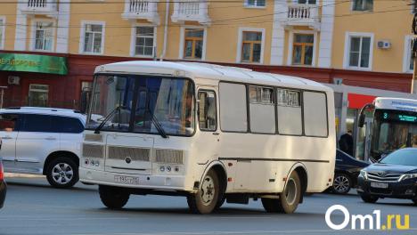 Жесть влетела в движущийся автобус в Омске