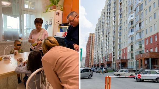 Голодные плакали: двоих маленьких детей оставили в подъезде новосибирской многоэтажки