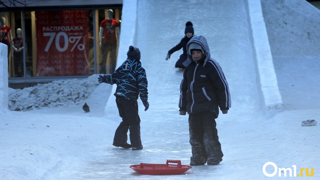 В Бердске из-за отсутствия снега не могут начать строительство новогоднего городка