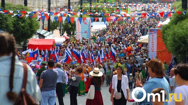 День России на Соборной площади отпраздновали 93 тысячи омичей
