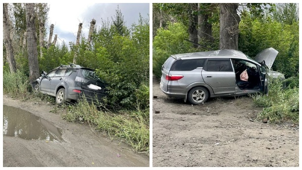 33-летний водитель Honda погиб в Новосибирске после столкновения с деревом. ВИДЕО