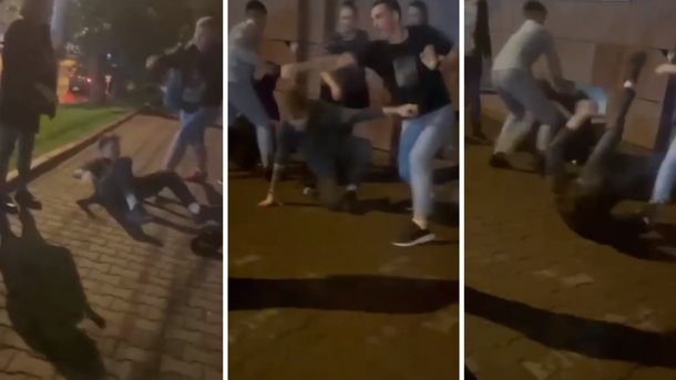 Массовая драка у клуба «Антигламур» попала на видео