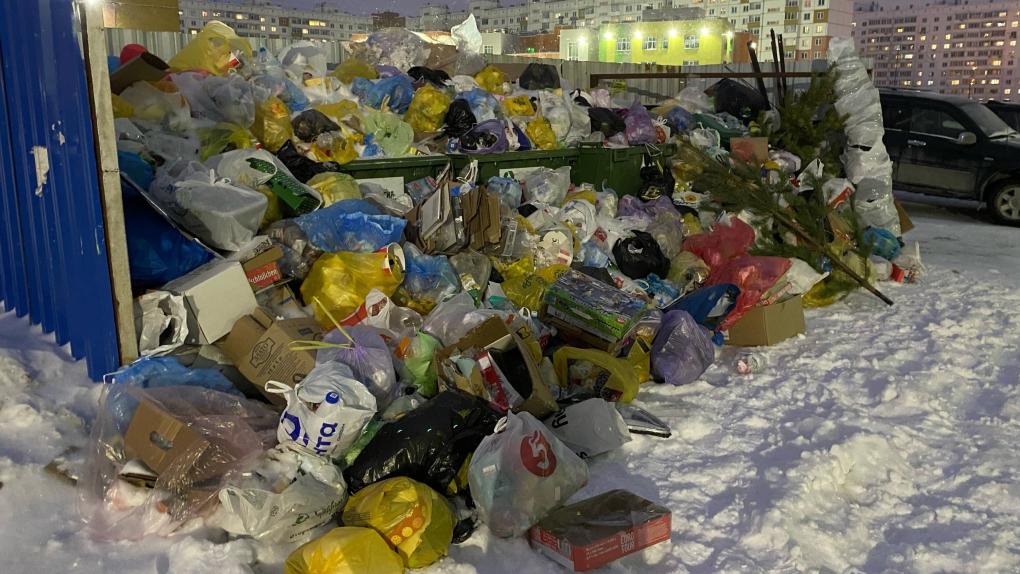 Жители Новосибирска снова обратили внимание на кучи невывезенного мусора