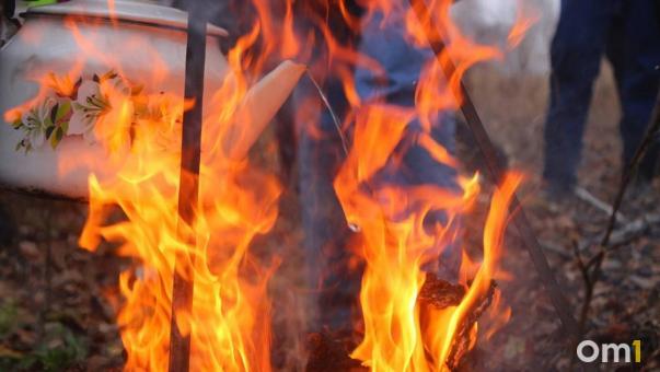 За майские праздники в Омской области потушили 64 пожара