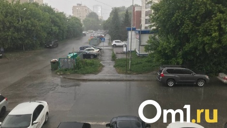 Неожиданно потемнело: мощный ливень накрыл Новосибирск. ВИДЕО
