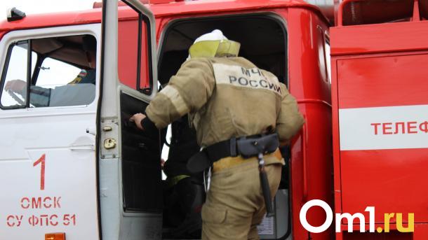 Из-за неисправного автомобиля под Омском сгорел коттедж со всеми постройками